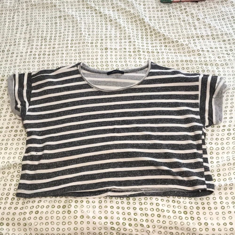 Striped cropped top